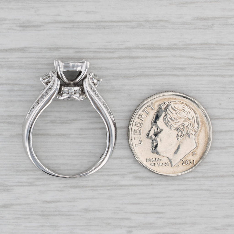 0.65ctw Diamond Engagement Ring 10k White Gold Size 4.75