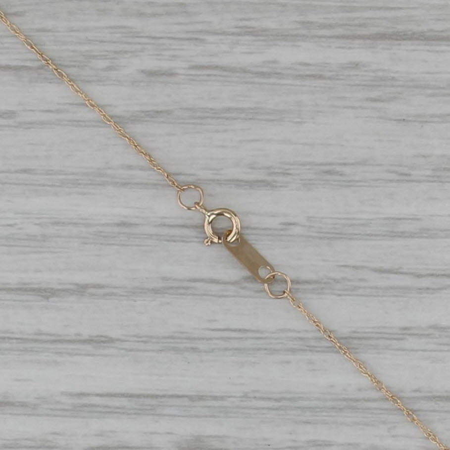 Ruby Diamond Cross Pendant Necklace 10k Yellow Gold 18.75" Rope Chain