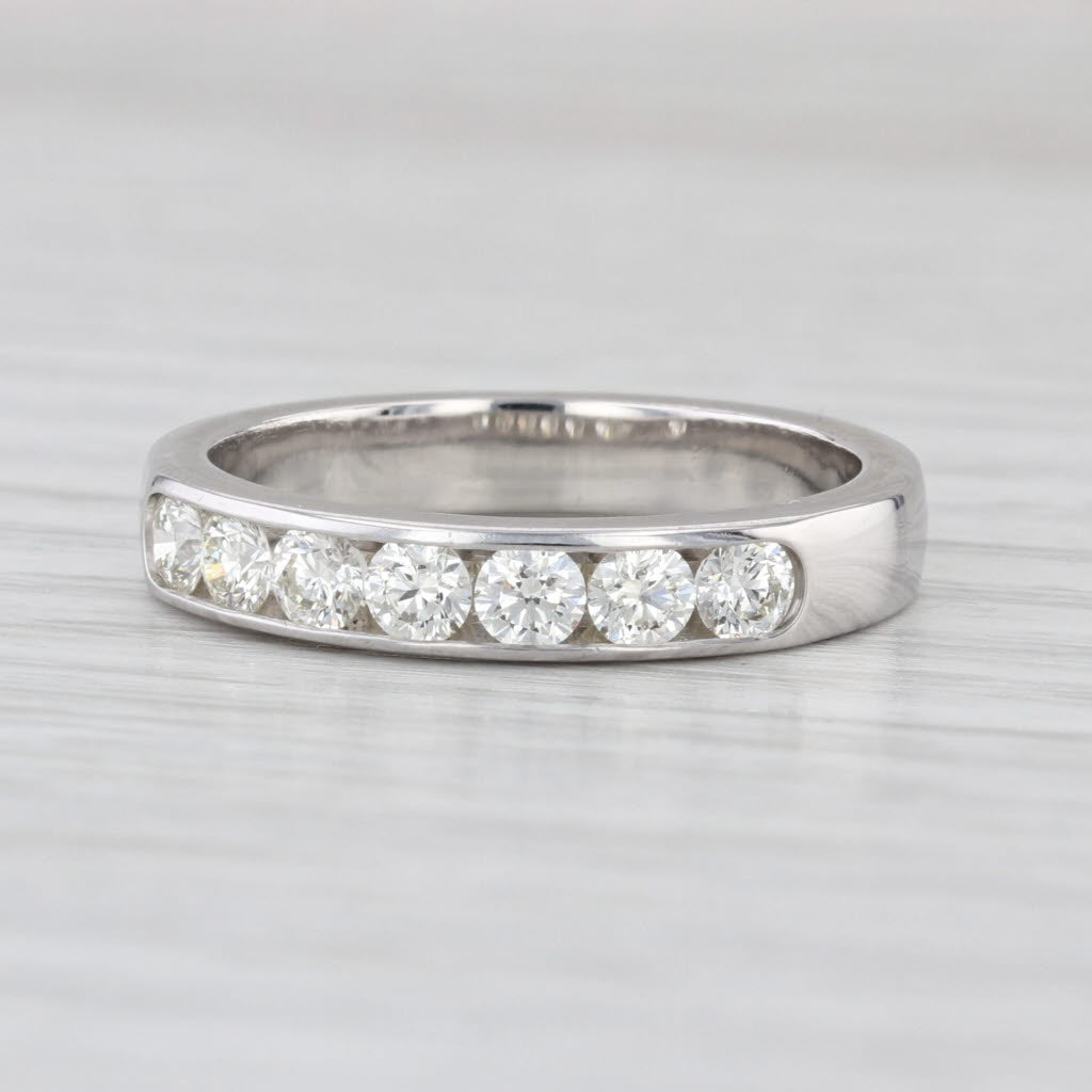 Hearts on Fire 0.70ctw Diamond Wedding Band 18k White Gold Size 8-8.25 Ring