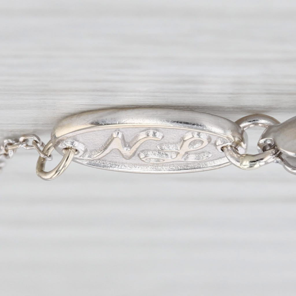 Neil Lane 0.43ctw Diamond Halo Teardrop Pendant Necklace 14k White Gold 22.25"