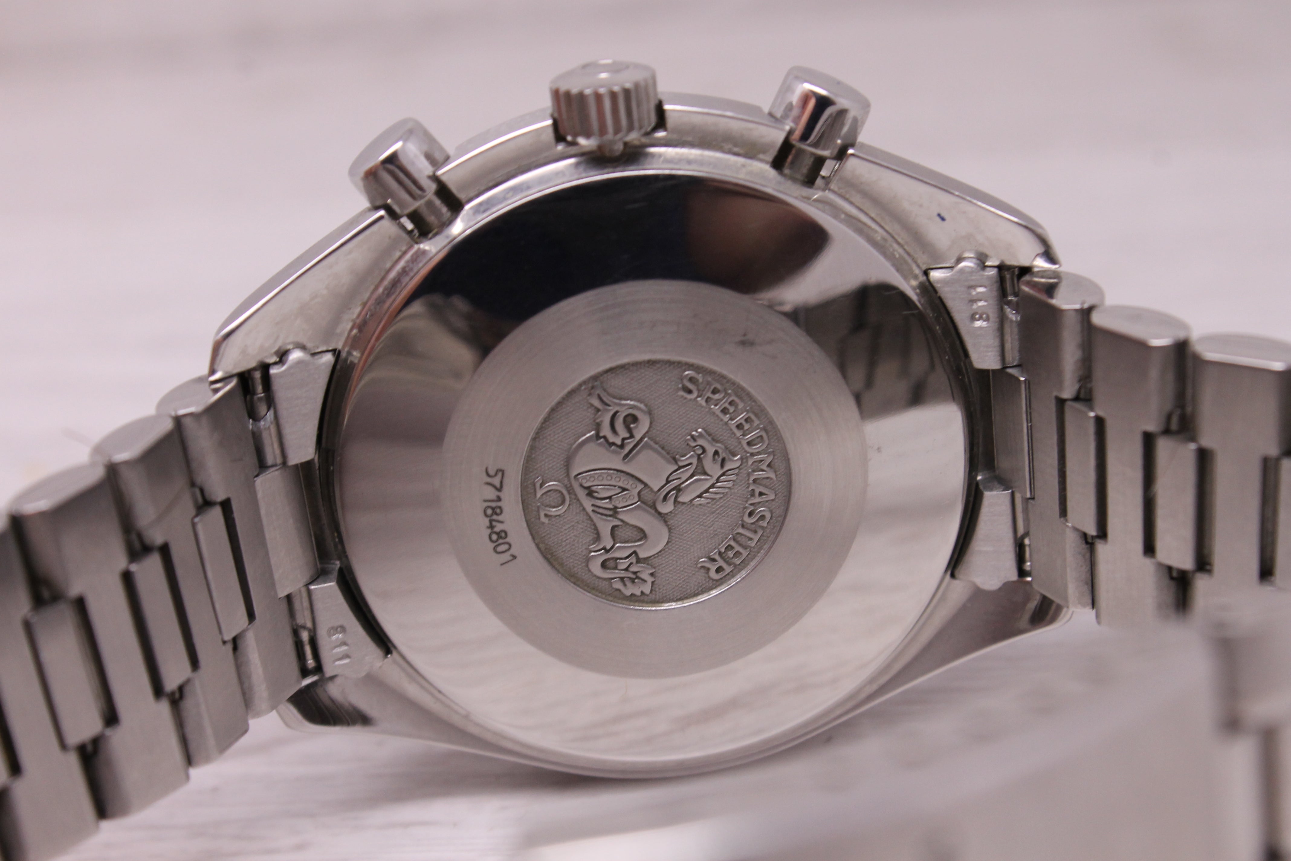 1998 Omega Speedmaster Reduced 39mm Steel Automatic Chronograph Watch 3510.50