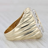 0.65ctw Diamond Halo American Eagle Coin Ring 10k Gold 22k $5 Size 10 1/10oz