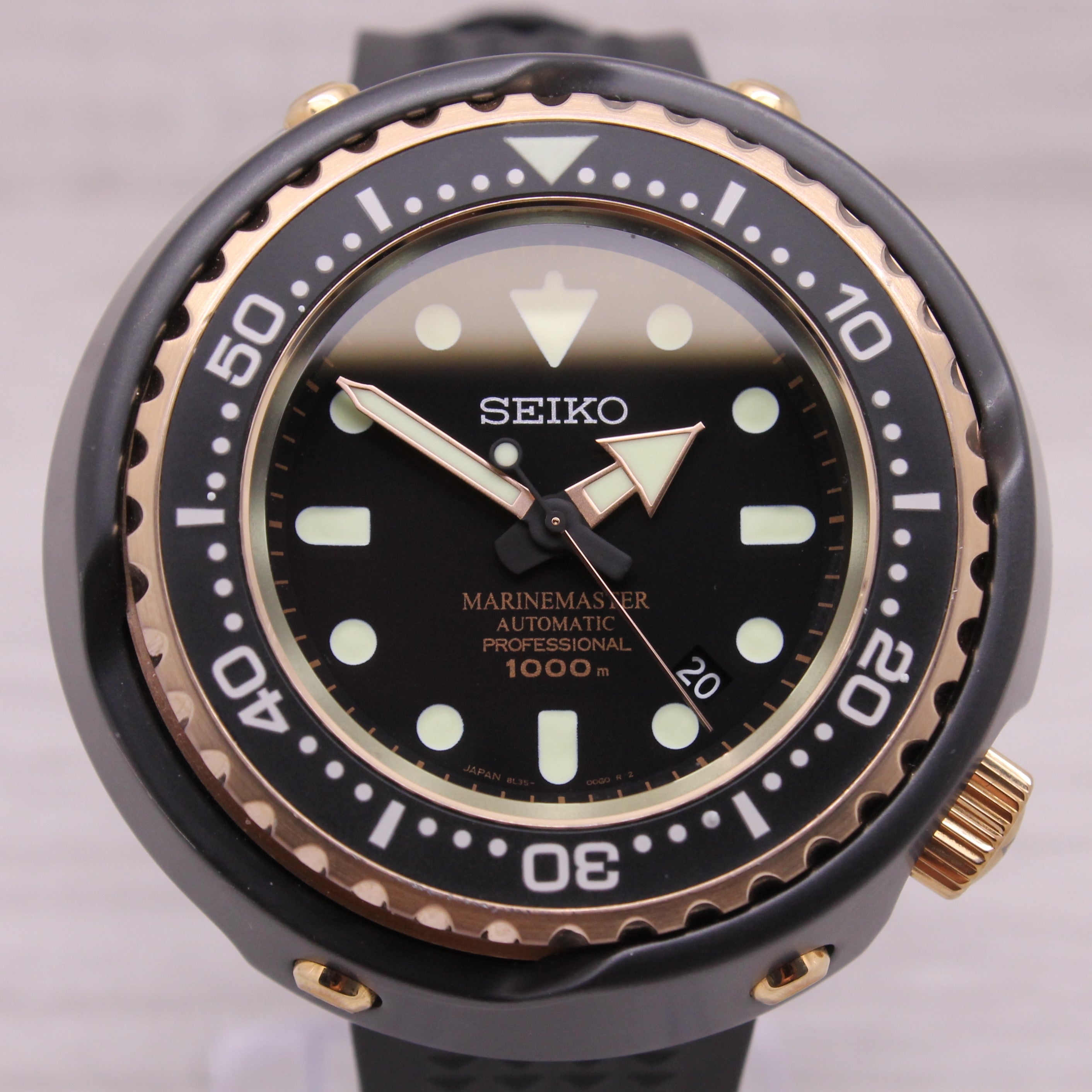 Gray Seiko SBDX014 52mm Mens Titanium Divers Watch Tuna Marine Master 1000m w/ Box