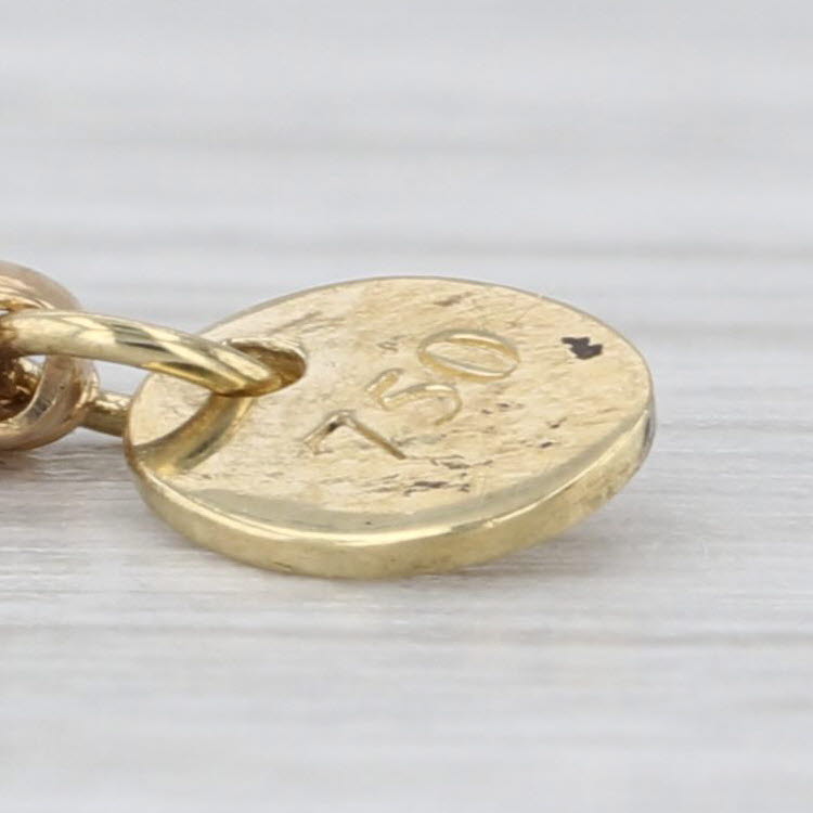 Jude Frances 4.54ctw London Blue Topaz Diamond Halo Pendant Necklace 18k Gold