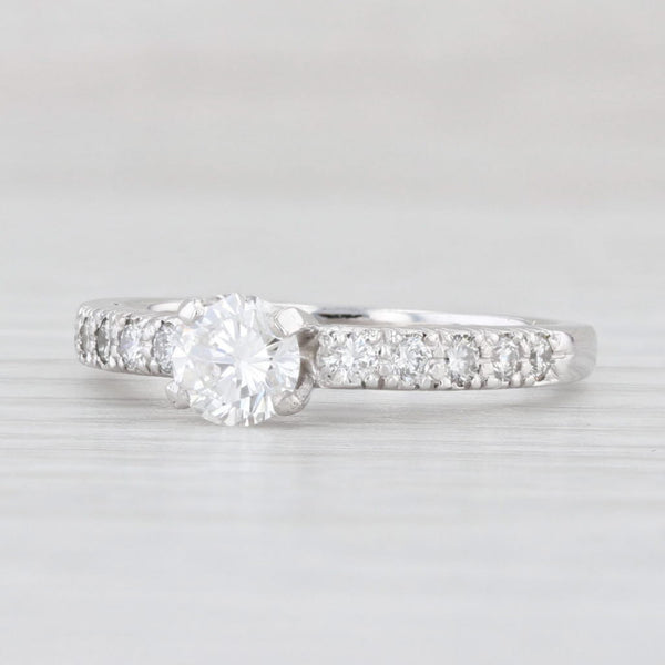 Scott Kay 0.82ctw Round Diamond Engagement Ring Platinum Size 6.25