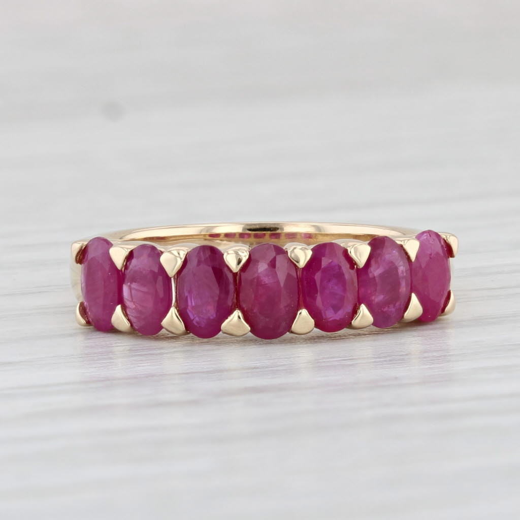 Light Gray 2.15ctw Ruby Ring 14k Yellow Gold Size 6.75 Stackable