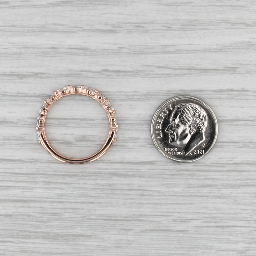 Neil Lane 0.48ctw Diamond Stackable Ring 14k Rose Gold Wedding Anniversary Band