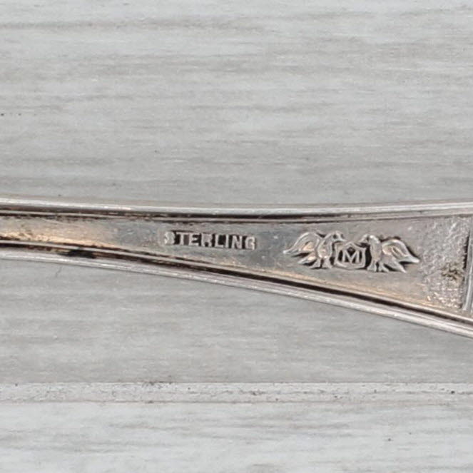 Laurens Iowa Souvenir Spoon Sterling Silver Vintage Figural 5 3/4"