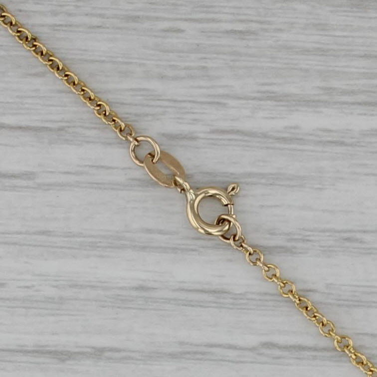 0.24ctw Yellow Diamond Pendant Necklace 14k Gold Convertible Shape Magnetic