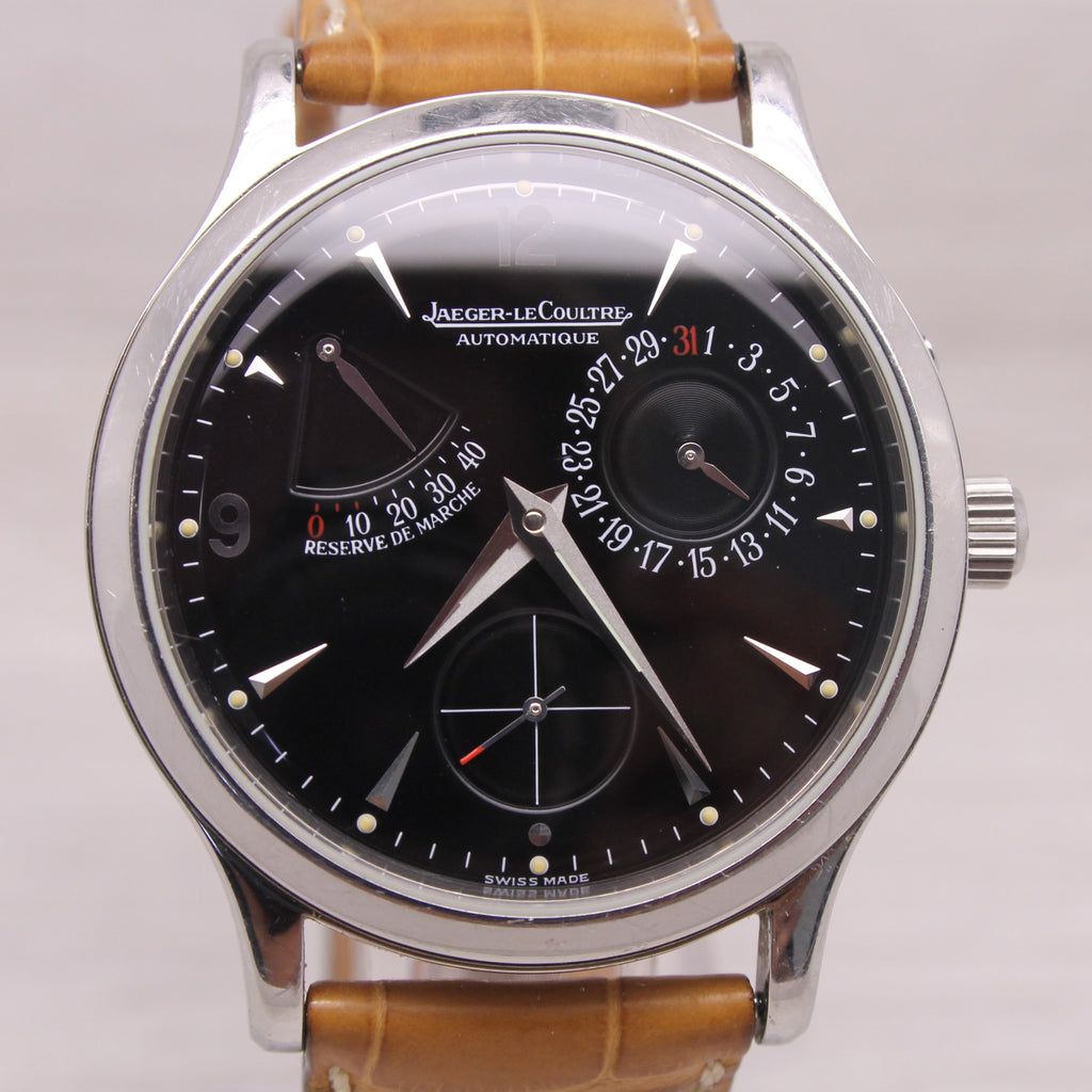 Jaeger LeCoultre Reserve de Marche Mens 37mm Steel Automatic Watch