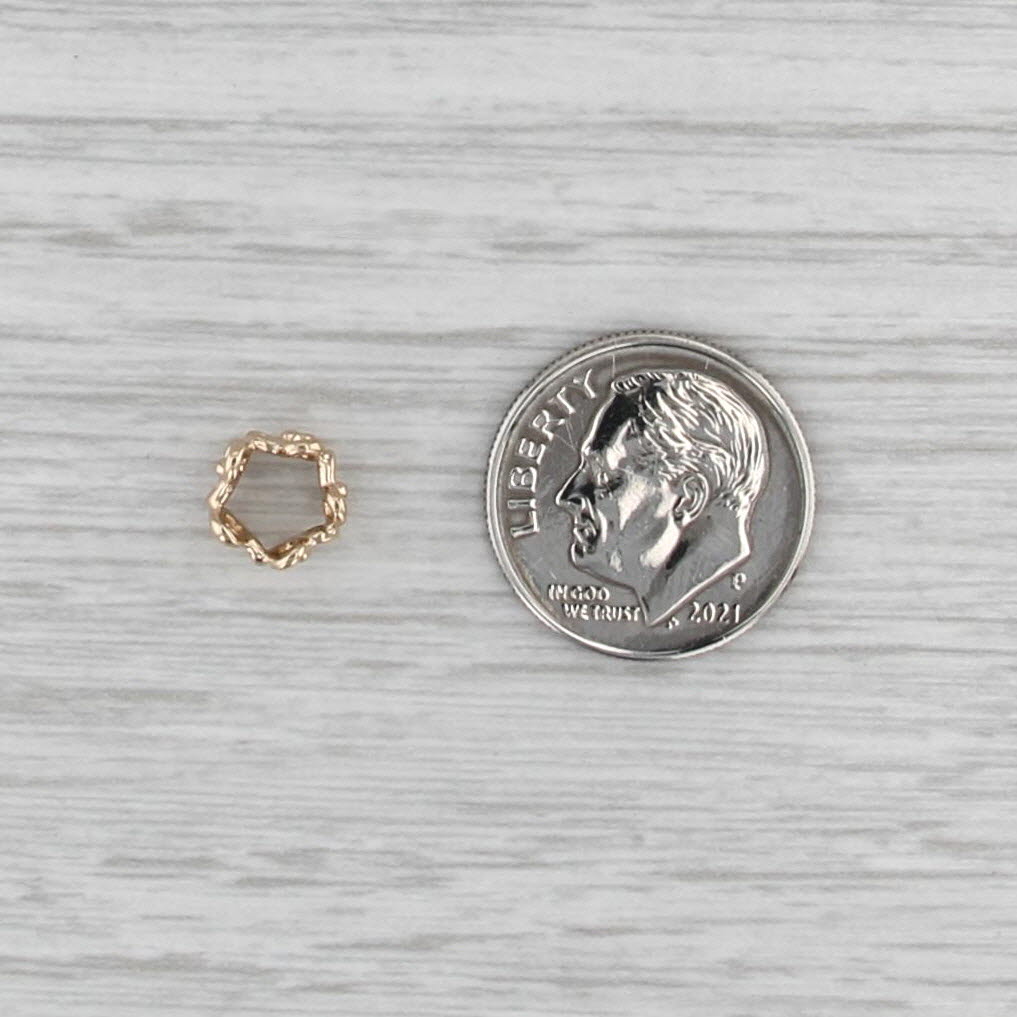 Authentic Pandora Trinity Spacer Charm 14k Gold Retired Bead 750451