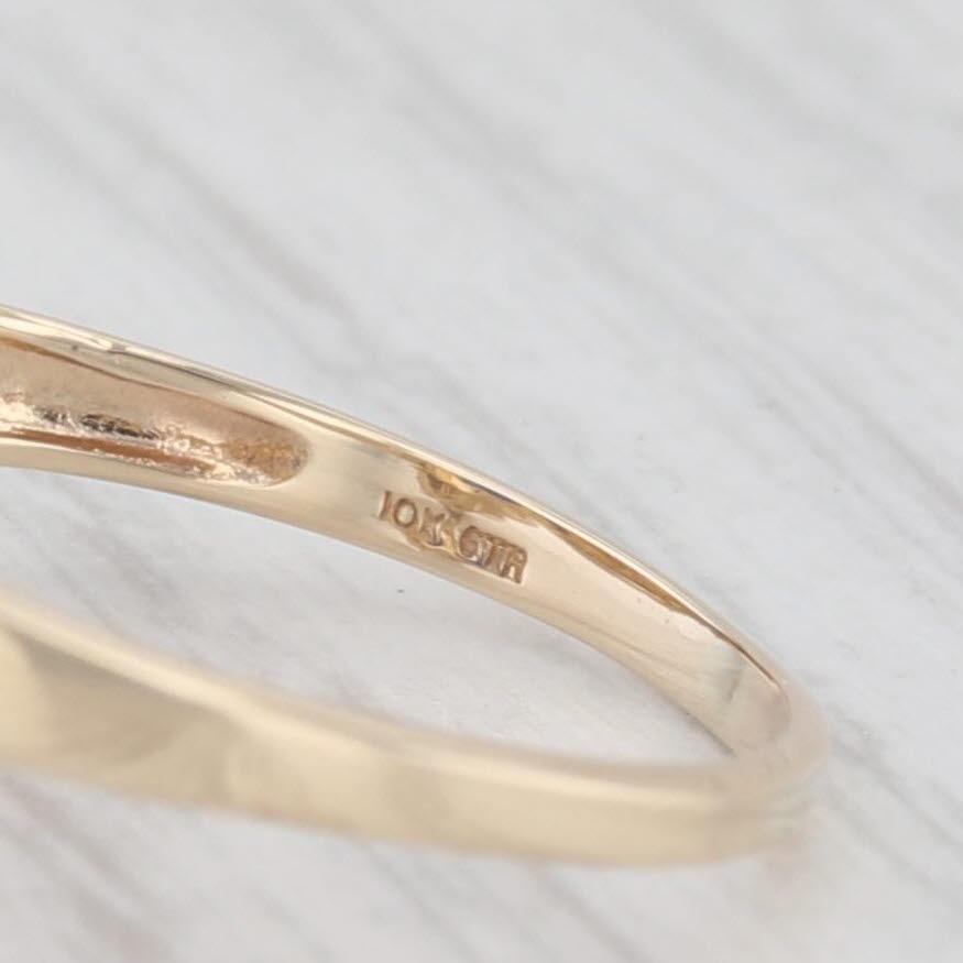 1.30ct Lab Created Blue Sapphire Bypass Ring 10k Gold Diamond Accents Size 9