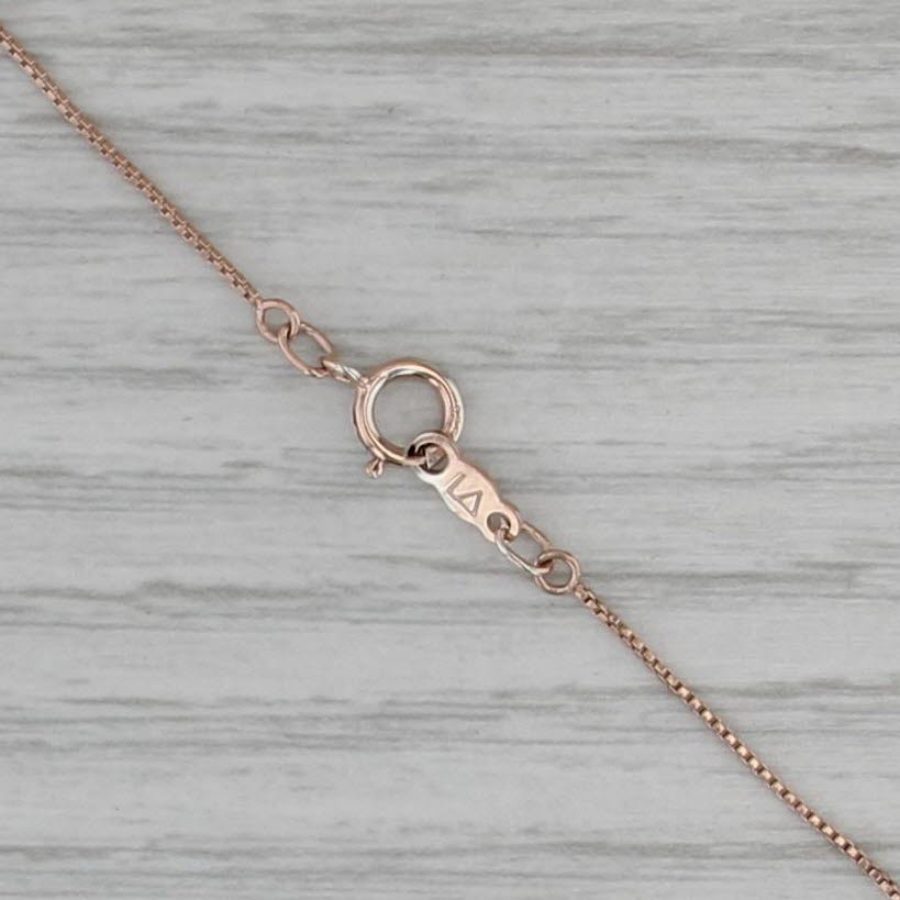 Diamond Interlocking Hearts Pendant Necklace Sterling Silver Rose Gold Plating