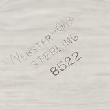 Webster 8522 Shot Glass Double Jigger Sterling Silver Gold Wash 2.5" Vintage