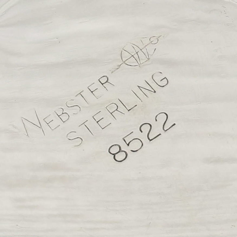 Webster 8522 Shot Glass Double Jigger Sterling Silver Gold Wash 2.5" Vintage