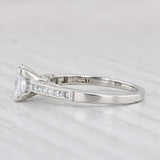 Light Gray New Tacori 0.39ctw Princess Diamond Engagement Ring Platinum Size 6.5