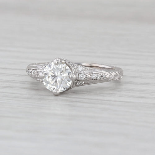 IGI 1.43ctw VS2 Round Lab Grown Diamond Engagement Ring 14k White Gold Sz 6.5