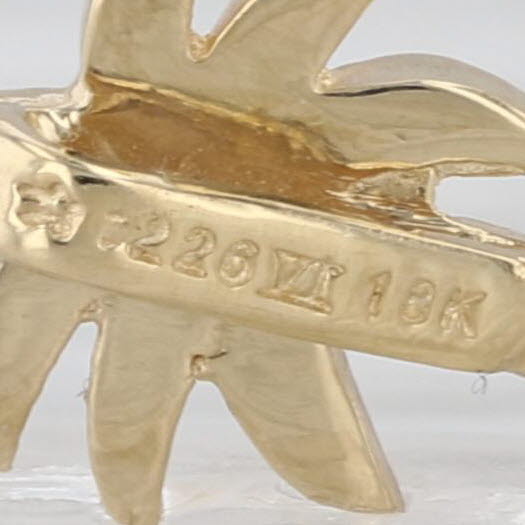 Roberto Coin Palm Tree Pendant 18k Yellow Gold Small Charm