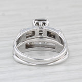 0.14ctw Diamond Engagement Ring Wedding Band Bridal Set 14k Gold Size 4