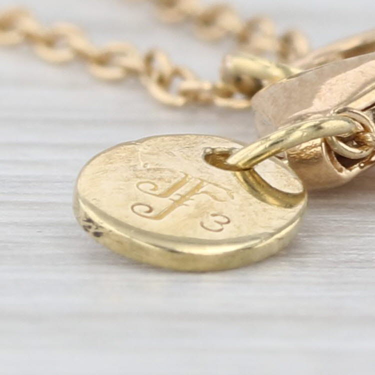 Jude Frances 4.54ctw London Blue Topaz Diamond Halo Pendant Necklace 18k Gold