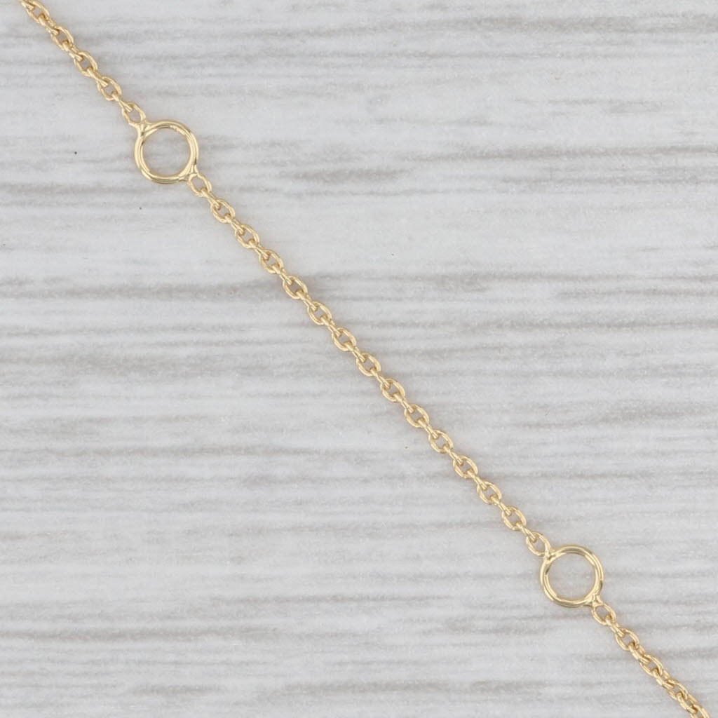 Light Gray Emerald Diamond Flower Pendant Necklace 14k Yellow Gold Adjustable Cable Chain