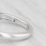 Light Gray 1.19ctw Lab Created Blue Sapphire Diamond Ring 10k White Gold Sz 6.75 Engagement