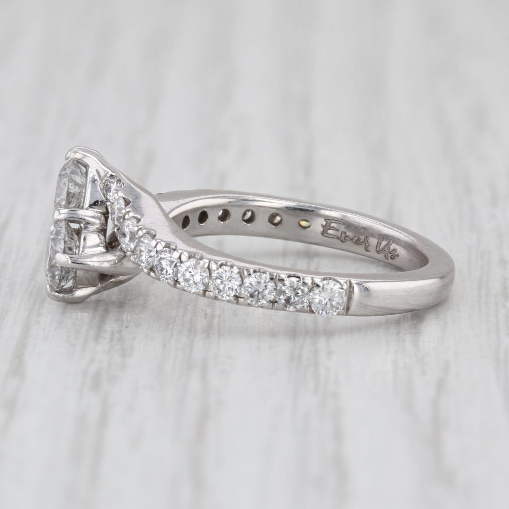 Ever Us 1.73ctw Diamond Bypass Ring 14k White Gold Size 7 Engagement Anniversary