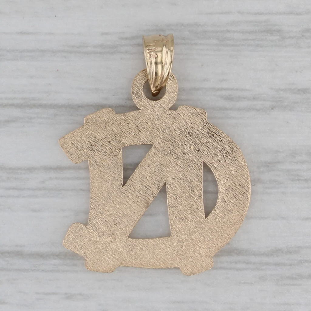Gray UNC North Carolina Chapel Hill Pendant 14k Yellow Gold School Keepsake