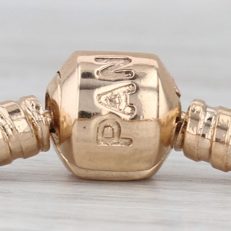 Pandora Moments Gold Clasp Charm Bracelet 550702 14k Yellow Gold 6.75" 17cm