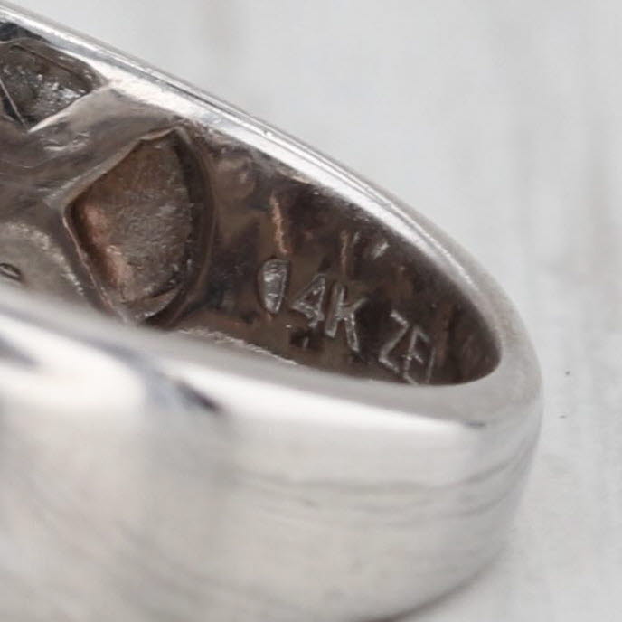 2.10ctw Princess Brilliant Halo Diamond Engagement Ring 14k White Gold Size 5.5