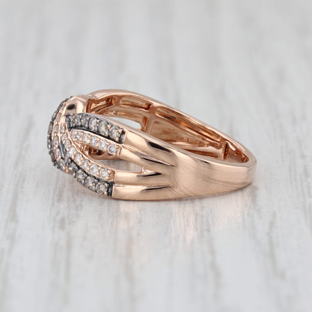 Le Vian Diamond Knot Ring 14k Rose Gold Size 7