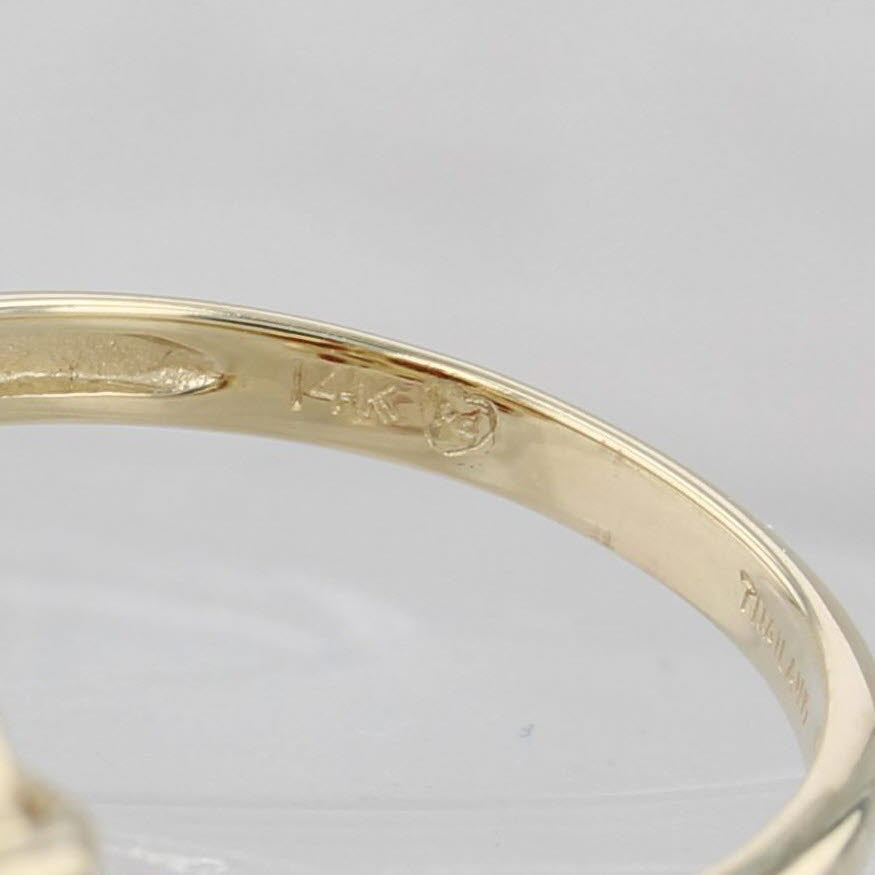 Light Gray 6ctw Garnet Seed Pearl Cocktail Ring 14k Yellow Gold Size 7.25