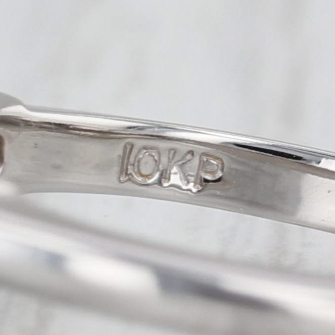 3.39ctw Oval Blue Topaz Diamond Ring 10k White Gold Size 6