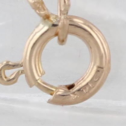 Cable Chain Necklace 14k Yellow Gold 16.25" 1.2mm