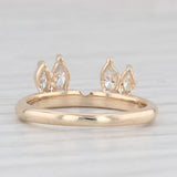 0.30ctw Diamond Ring Guard Enhancer Wedding Band 14k Yellow Gold Size 4.25