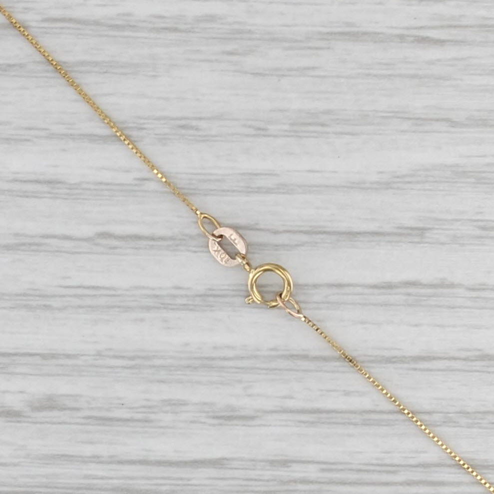 0.48ctw Amethyst 3-Stone Pendant Necklace 10k Yellow Gold 18" Box Chain