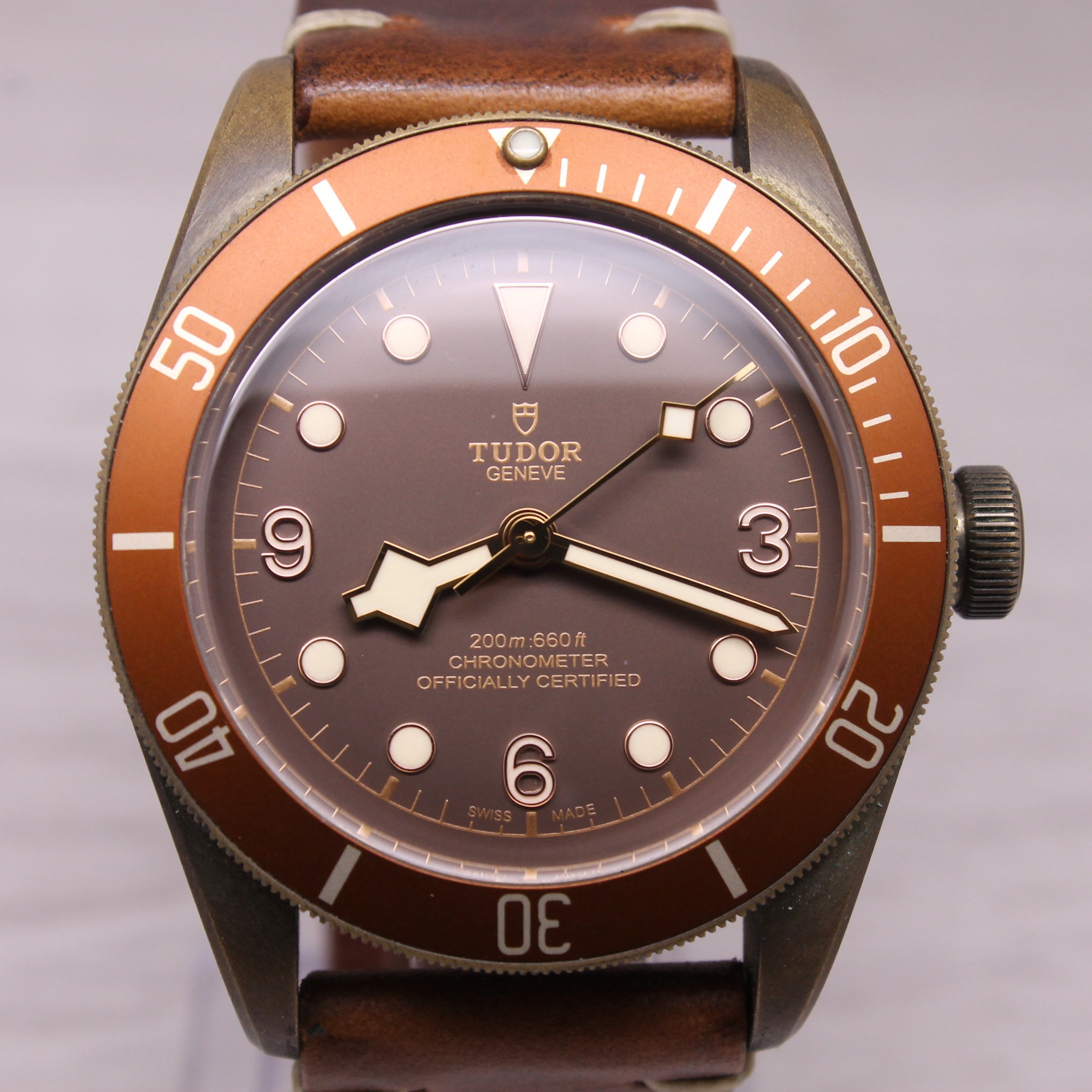 Tudor Black Bay Bronze Heritage 43mm Mens Automatic Divers Watch w Box 79250BM