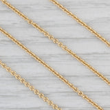 Gray Opal 0.25ctw Diamond Teardrop Pendant Necklace 14k Gold 17.75" Cable Chain
