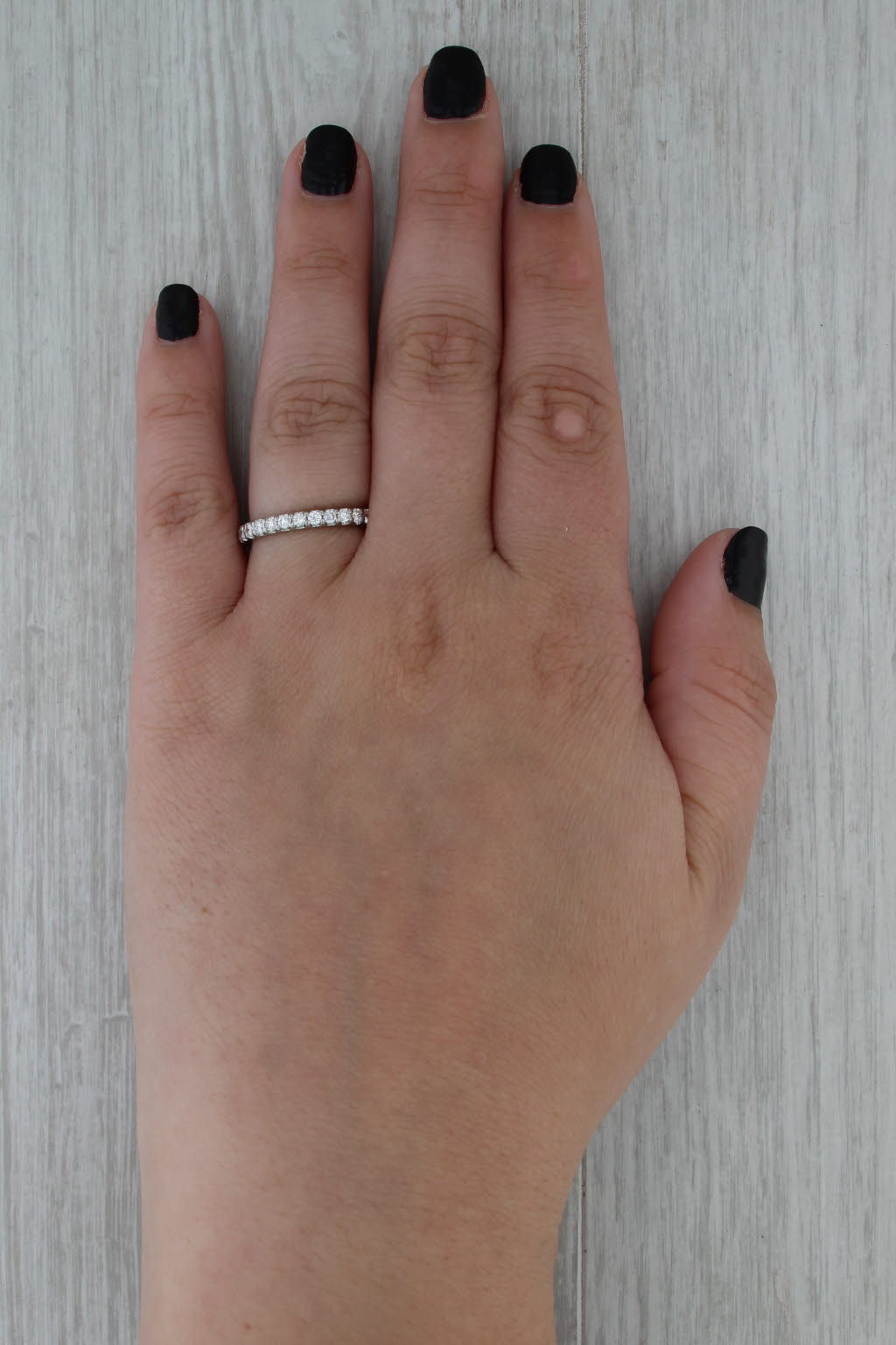 1ctw Diamond Platinum Eternity Band Size 7 Stackable Wedding Anniversary Ring