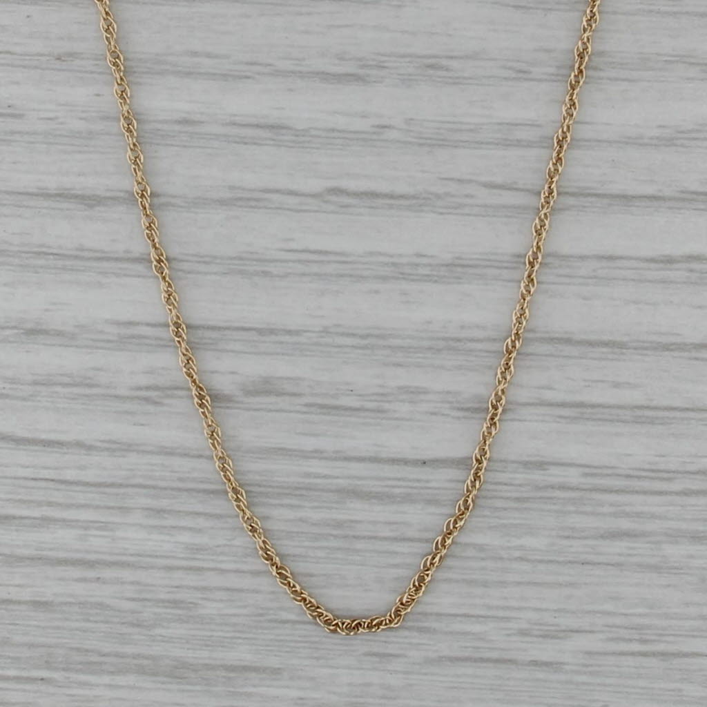 Rope Chain Necklace 14k Yellow Gold 19.25" 1.5mm