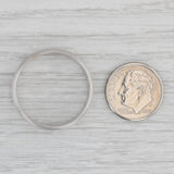Gray Brushed Gold Wedding Band 14k White Gold Men's Size 12-12.25 Ring