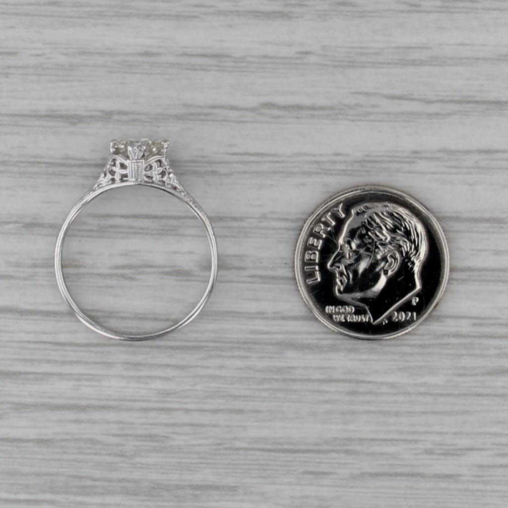 Beverley K 0.75ct Diamond Solitaire Engagement Ring 18k White Gold Size 6.75