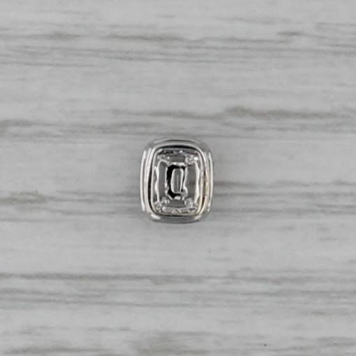 0.12ctw Diamond Pendant 14k White Gold Floating Small Drop