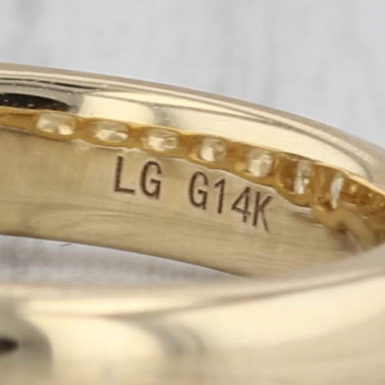 New 3.31ctw Lab Grown Diamond Wedding Band 14k Yellow Gold Stackable Ring Sz 6.5