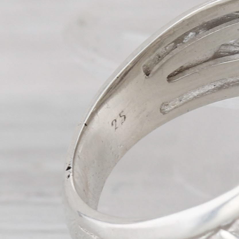 Slane & Slane 2.17ctw Pave Blue Sapphire Basketweave Ring Sterling Silver Size 8