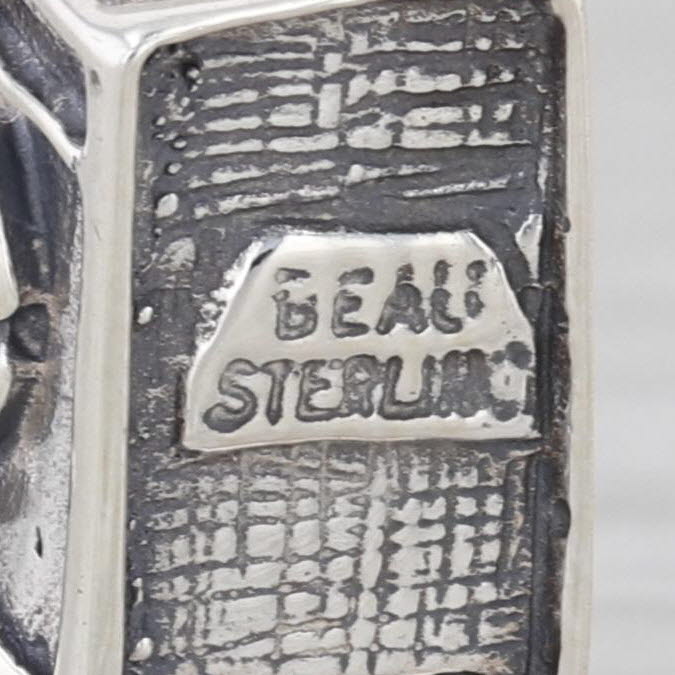 Vintage Hearts Mailbox Love Letters Charm Sterling Silver Pendant Beau