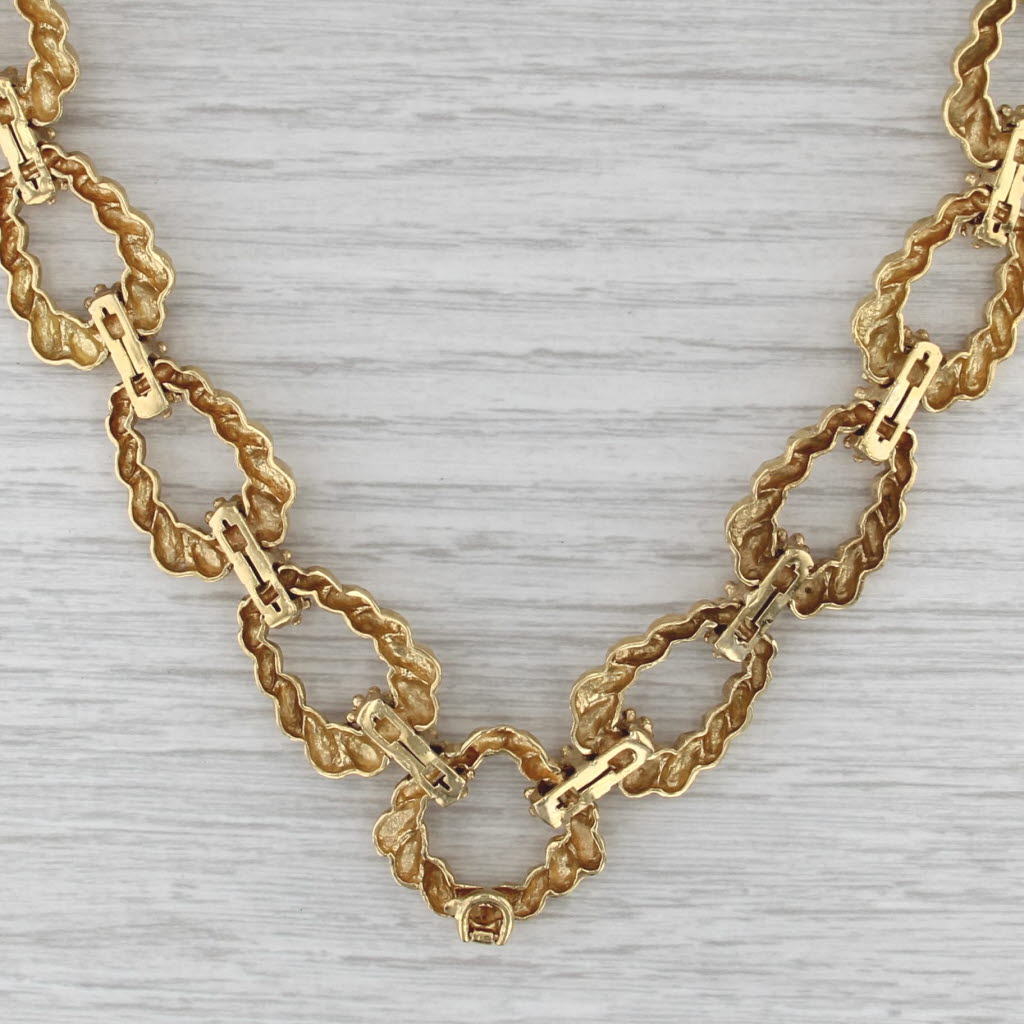 Wander France Enhancer Necklace Bracelet Set 18k Yellow Gold 0.15ctw Diamond