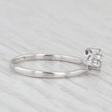 0.12ctw Diamond Ring Guard Enhancer 14k White Gold Size 5.75 Wedding Band Bridal