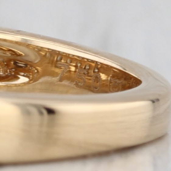 0.50ctw Diamond Wedding Band 18k Yellow Gold Stackable Ring Size 6 COA Tomas Rae