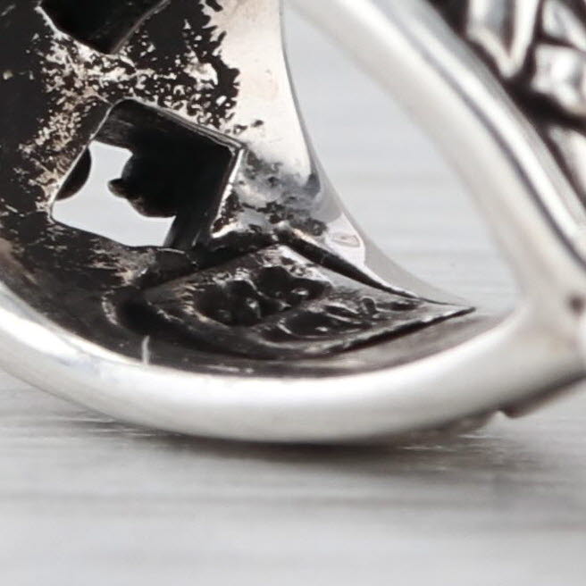 John Hardy 4.23ctw White Topaz Diamond Sterling Silver 18k Gold Drop